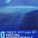 manifesto 9° festilval internazionale del film di fantascienza – 67×98 – 10 17 luglio 1971